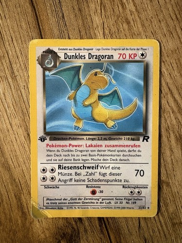Pokémon karte dunkles - pokémon-karte, "dunkles