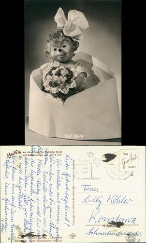 Mecki mit blumen - blumen, im