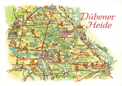 Bad dueben sachsen landkarte - dueben,