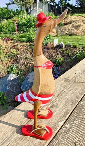 45cm holz ente bikini - 45cm,