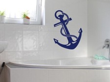 Wandtattoo Anker Bad