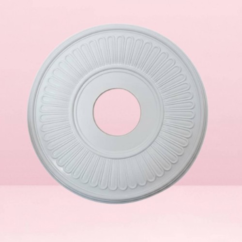 Deckenrosette gips optik - deckenrosette, gips-optik