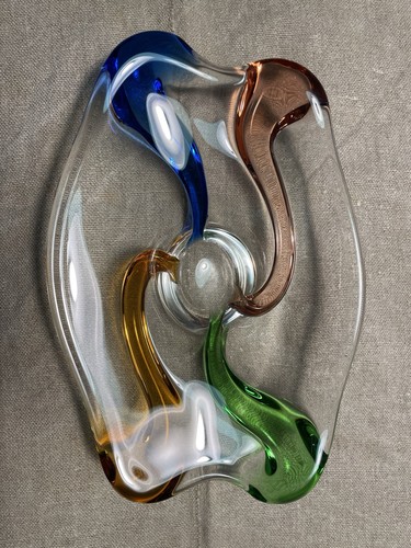 Glasschale mehrfarbig - glasschale, ,mehrfarbig