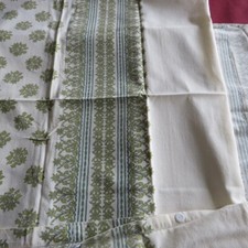 Irisette Bettwäsche /Bezug 135x200/Kissen 80x80 100 % Baumwolle creme-kiwi top