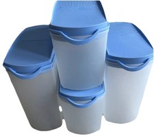 Tupperware 4 Eidgenossen Plus, Deckel hellblau 1,0 bzw 1,6 L  Tupper 🦋🦋