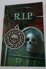 Pewter Kette  R.I.P. Totenkopf