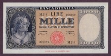 ITALIEN 1000 LIRE Banknote