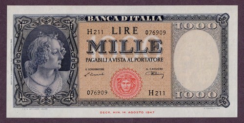 Italien 1000 lire banknote - 1000,