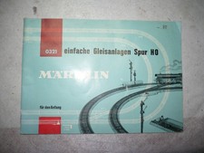 Märklin 0321 einfache Gleisanlagen Spur H0 von 1963 -sehr gut-Schnäppchen-
