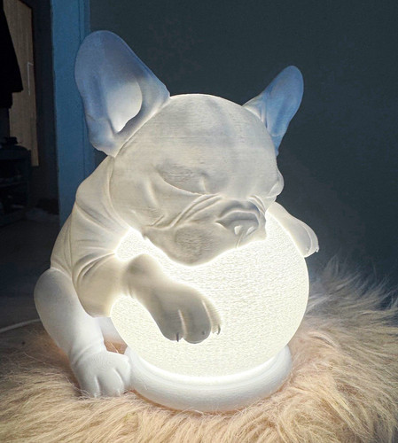 Bulldogge led tischlampe - bulldogge,