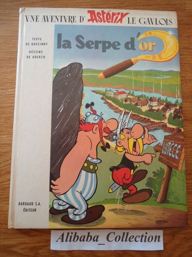Comic asterix die serpe - serpe, d'or