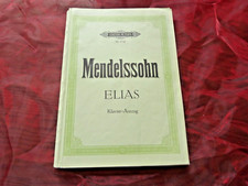 MENDELSSOHN Elias Oratorium Opus 70  Klavier-Auszug
