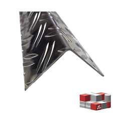 Alu Winkel I Kantenschutz Riffelblech 2,5/4mm Duett Warzenblech 125cm Aluminium