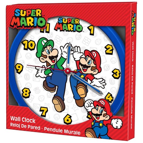 Super mario luigi wanduhr - super,