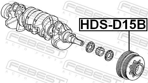Febest hds d15b - febest, hds-d15b