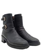 AIGNER Reißverschluss-Stiefeletten Damen Stiefeletten Gr. DE 39 schwarz