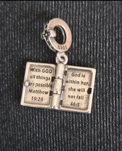 Sterling silber heilige bibel - silber,