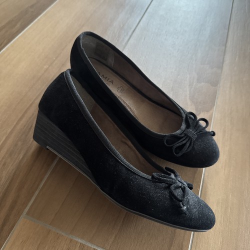 Amia leder ballerinas schwarz - leder-ballerinas,