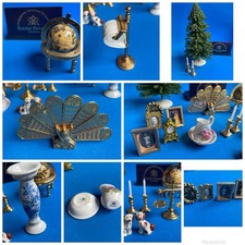 Reutter Puppenhaus Miniaturen Weihnachtsbaum, Feuerventilator, Toilettenpapierhalter... x 18