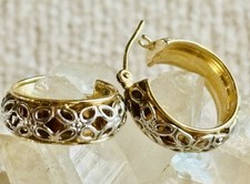Vintage 14k weiß gelbgold - weiß, &