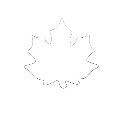 Blatt ahorn 7cm - 10,7cm, edelstahl