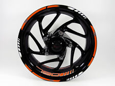 Motorrad Set Felgenrand + Felgenbett Aufkleber kompatibel für KTM 790 Duke