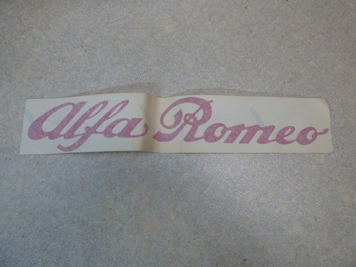 Alfa romeo schriftzug - alfa,