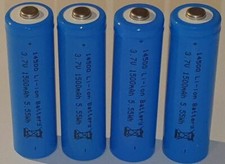 4 x Li-Ion Akku Typ AA 14500