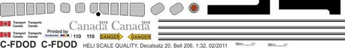 Decal bell 206 - decal,