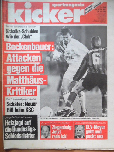 Kicker 10 1992 - kicker, 28.10.