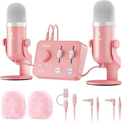 Tonor asmr mikrofon set dual - asmr, set,