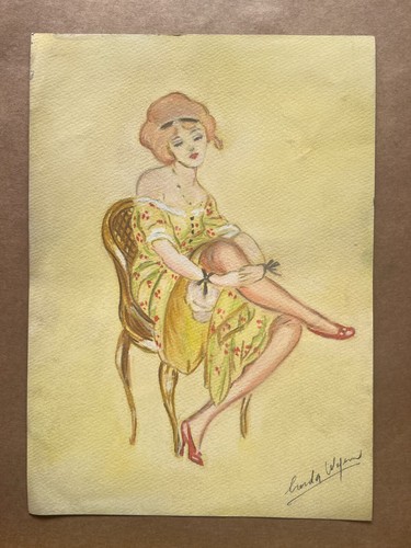 Gerda wegener zeichnung - zeichnung, auf