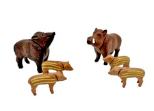 Playmobil Wildschwein Wildschweine Frischlinge Waldtiere Wald Tier Familie 6 Stk