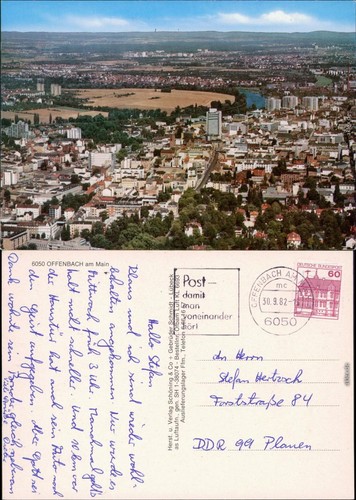 Offenbach luftbild - offenbach, (main)