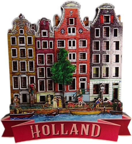 Magnet holland grachten - holland, cm