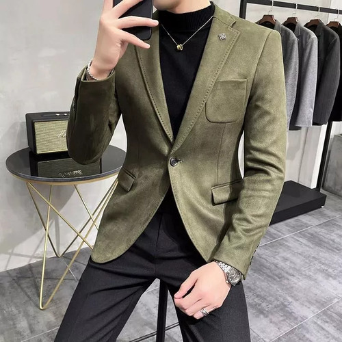 Herren blazer grün slim - grün,