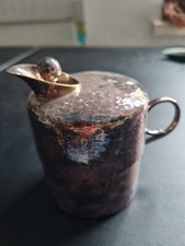 Versilberte Art Deco Kanne
