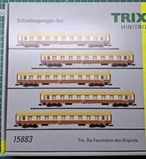 Minitrix 15883 Spur N Schnellzugwagen 5er-Set „Städteexpress“ der DR, OVP, NEU