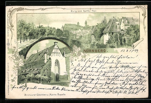 Nürnberg burg vom - ak, nürnberg,