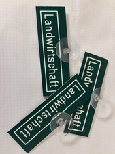 Autoschild  "Landwirtschaft" mit Saugnapf, Saugnapfschild 3 Stück II Wahl.