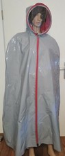 PVC Regencape Lack Gummimantel Raincoat Regenmantel Sichtfenster Transparent 