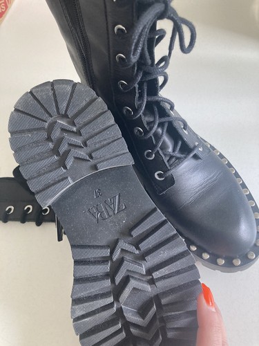 Zara stiefel boots leder - boots,