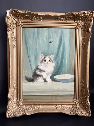 ölgemälde katzen meta - katzen,