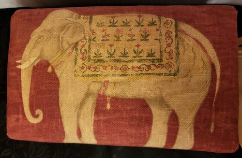Fußhocker vermtl indisch vom - indisch,