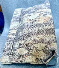 NEUE Tasche  Clutch ZARA Schlangenoptik Grau Kunstleder Federverschluss