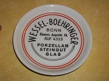 OLD PLATE ADVERTISING WESSEL