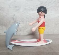Playmobil Figuren | Surferin mit Surfbrett & Delphin
