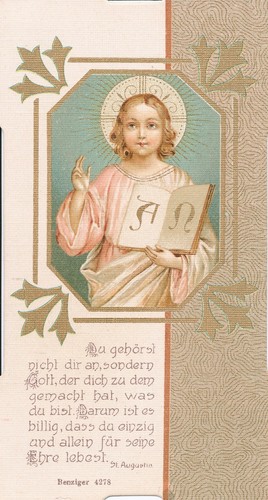 Andachtsbildchen jesuskind mit - jesuskind,