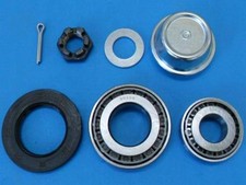 Stema Radlager Set für Knott Achse mit Fettkappe Kronmutter u. Splint Neu L0776S