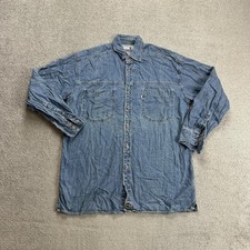 LEVIS Vintage Hemd Jeanshemd Shirt Gr M Silver Tab Western Denim 11817 Blau